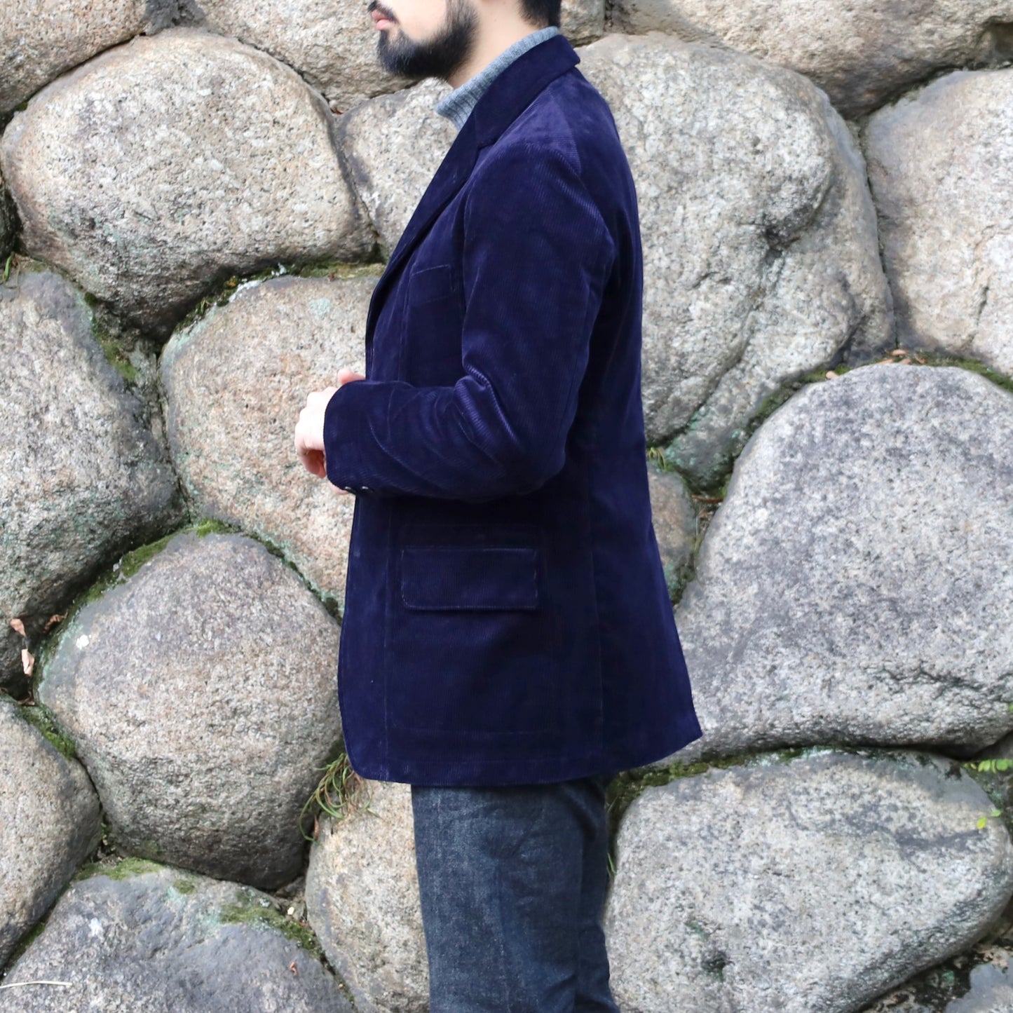 HOBEREAU ENGLISH CORDUROY NAVY