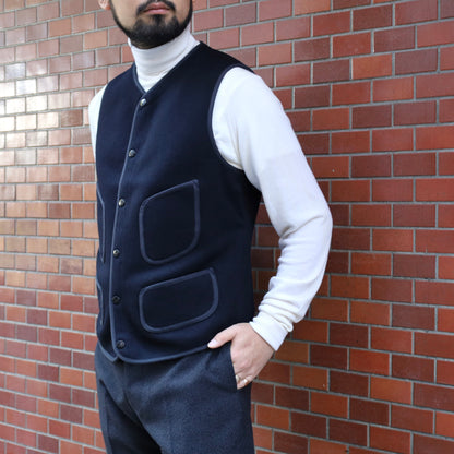 BEACH CLOTH VEST NAVY