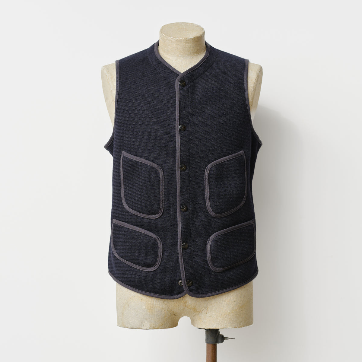 BEACH CLOTH VEST NAVY