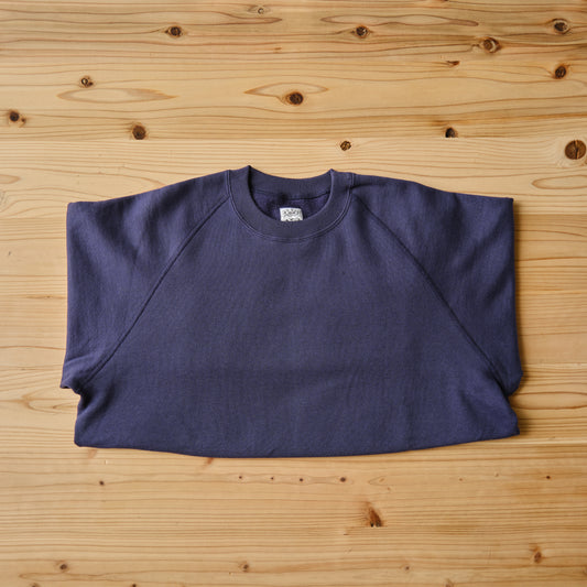 SWEAT SHIRTS RAGLAN SLEEVE CREW NECK NAVY