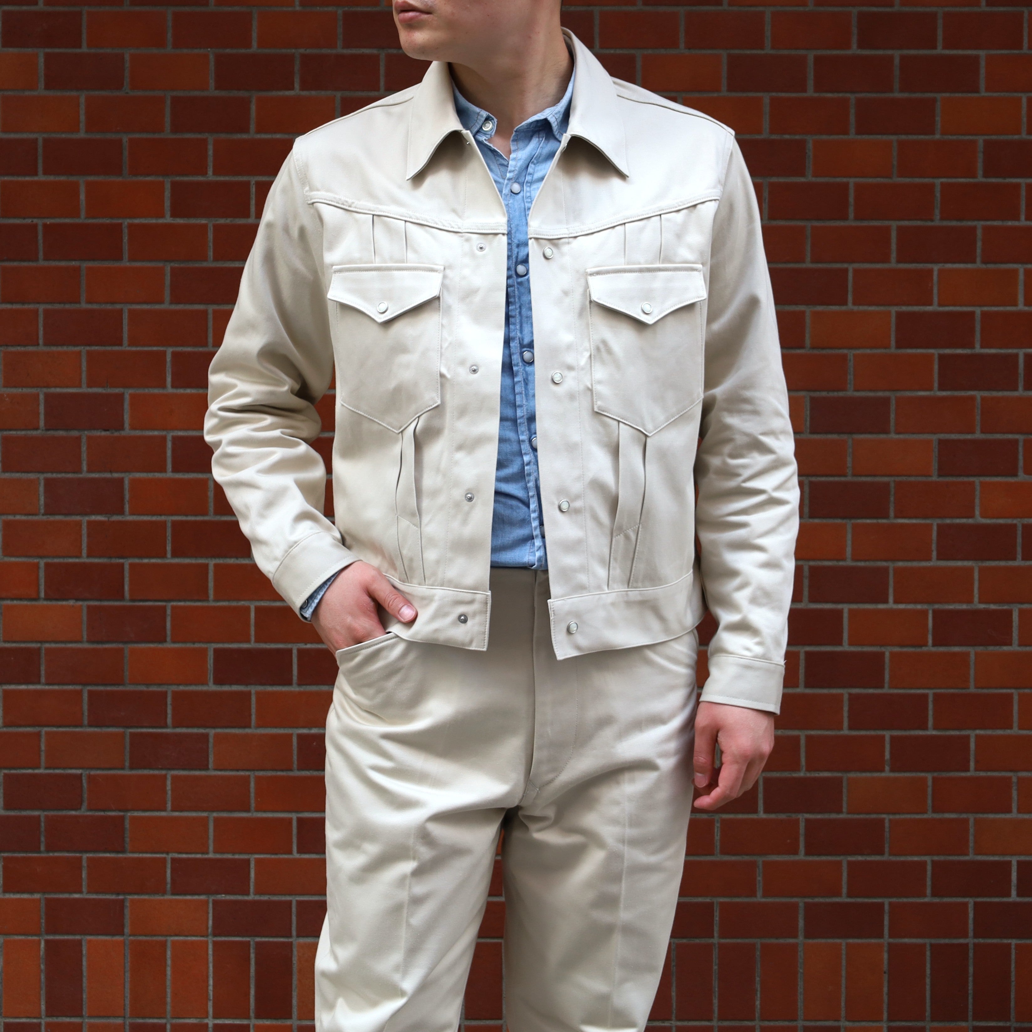 SAMUEL JACKET BEIGE – ANATOMICA NAGOYA