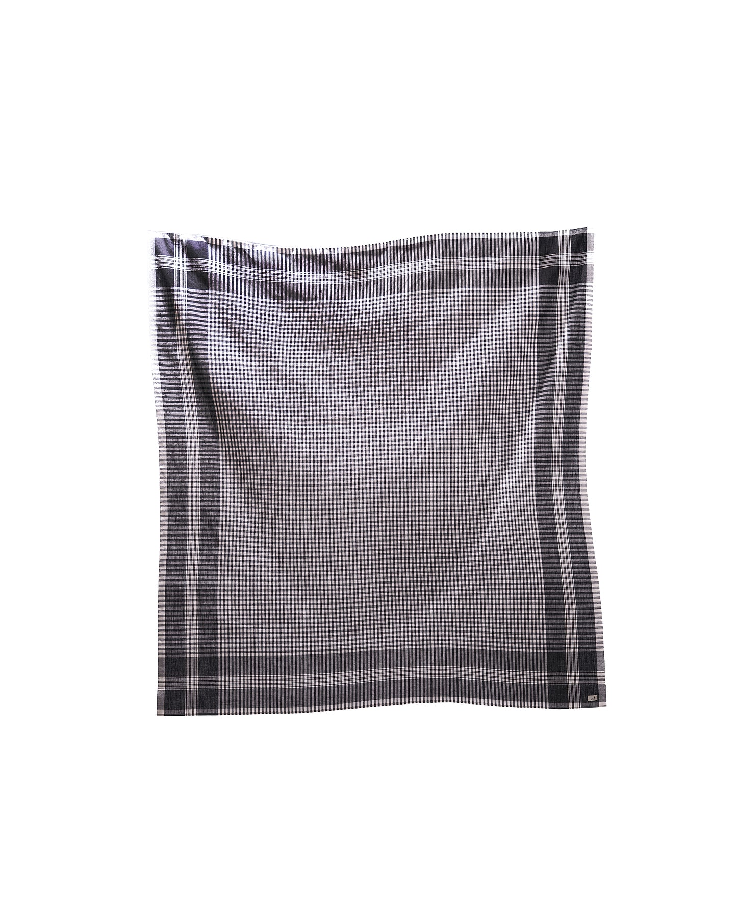 SCARF MADRAS CHECK BLACK