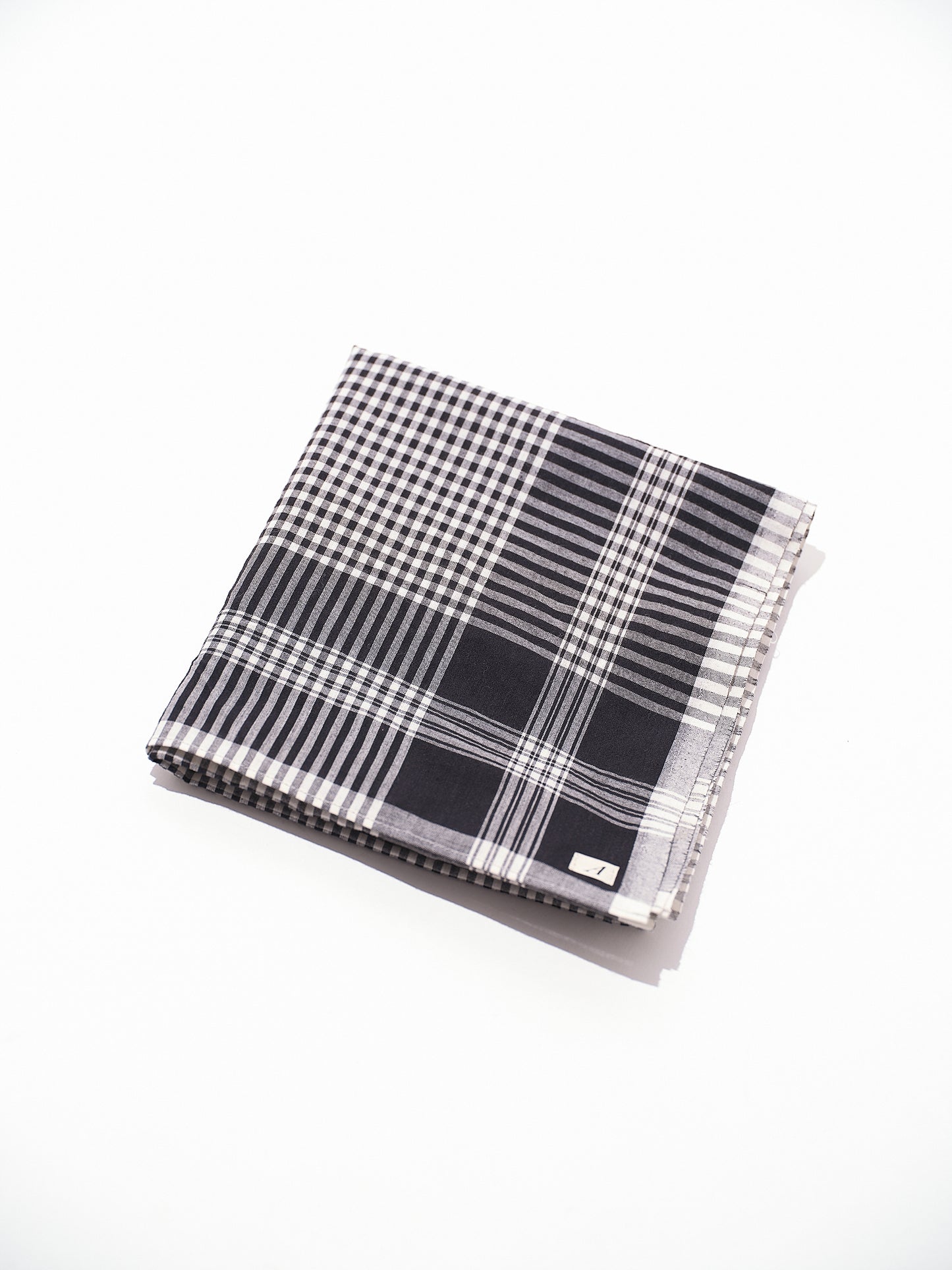 SCARF MADRAS CHECK BLACK