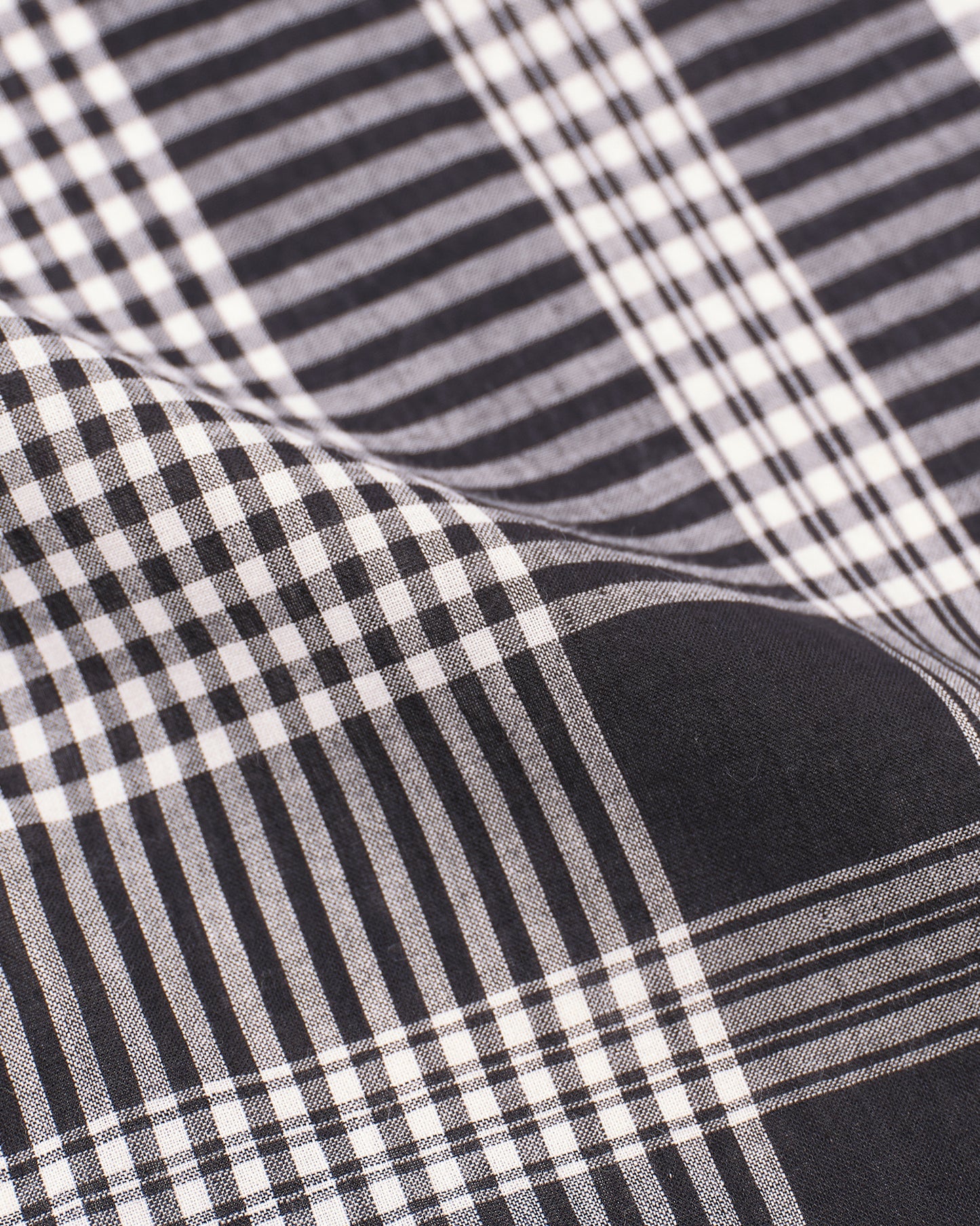 SCARF MADRAS CHECK BLACK