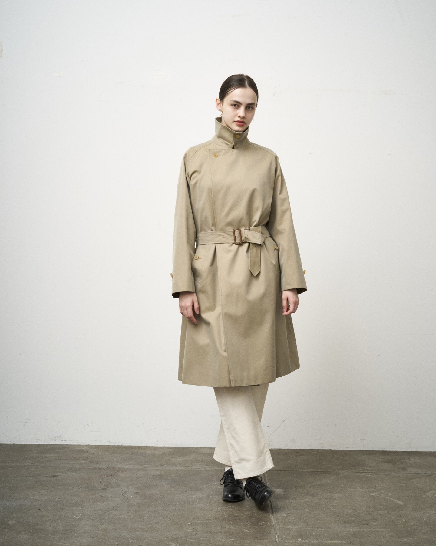 SINGLE RAGLAN COAT Ⅹ GABARDINE BEIGE