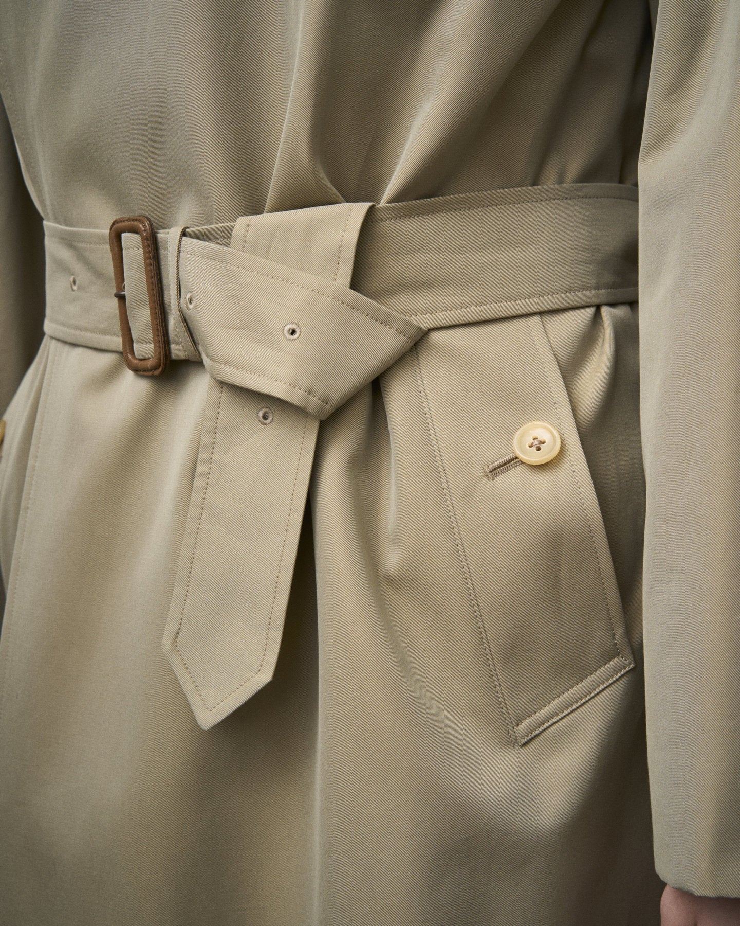 SINGLE RAGLAN COAT Ⅹ GABARDINE BEIGE