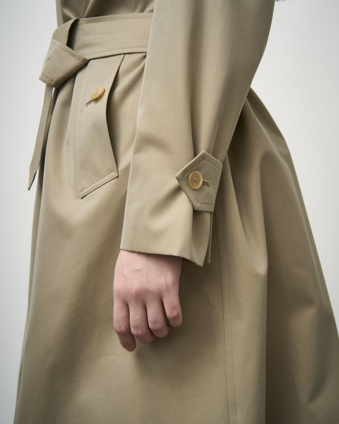 SINGLE RAGLAN COAT Ⅹ GABARDINE BEIGE – ANATOMICA NAGOYA
