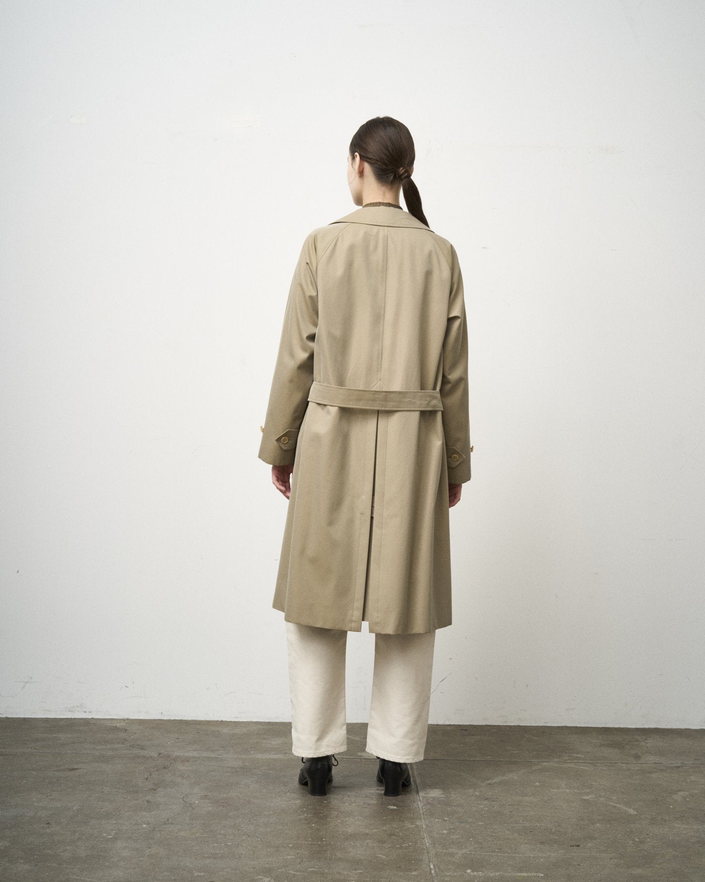 SINGLE RAGLAN COAT Ⅹ GABARDINE BEIGE