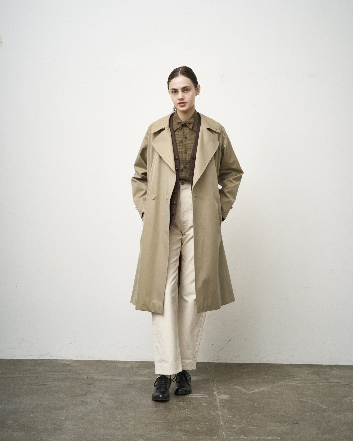 SINGLE RAGLAN COAT Ⅹ GABARDINE BEIGE