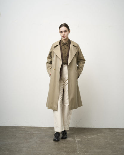 SINGLE RAGLAN COAT Ⅹ GABARDINE BEIGE