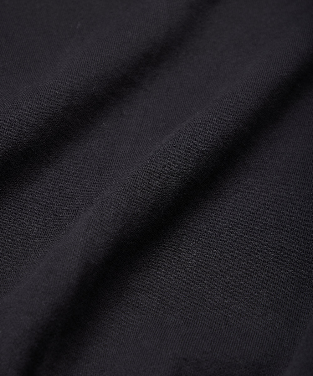 SWEAT CARDIGAN CREW NECK BLACK