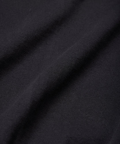 SWEAT CARDIGAN CREW NECK BLACK