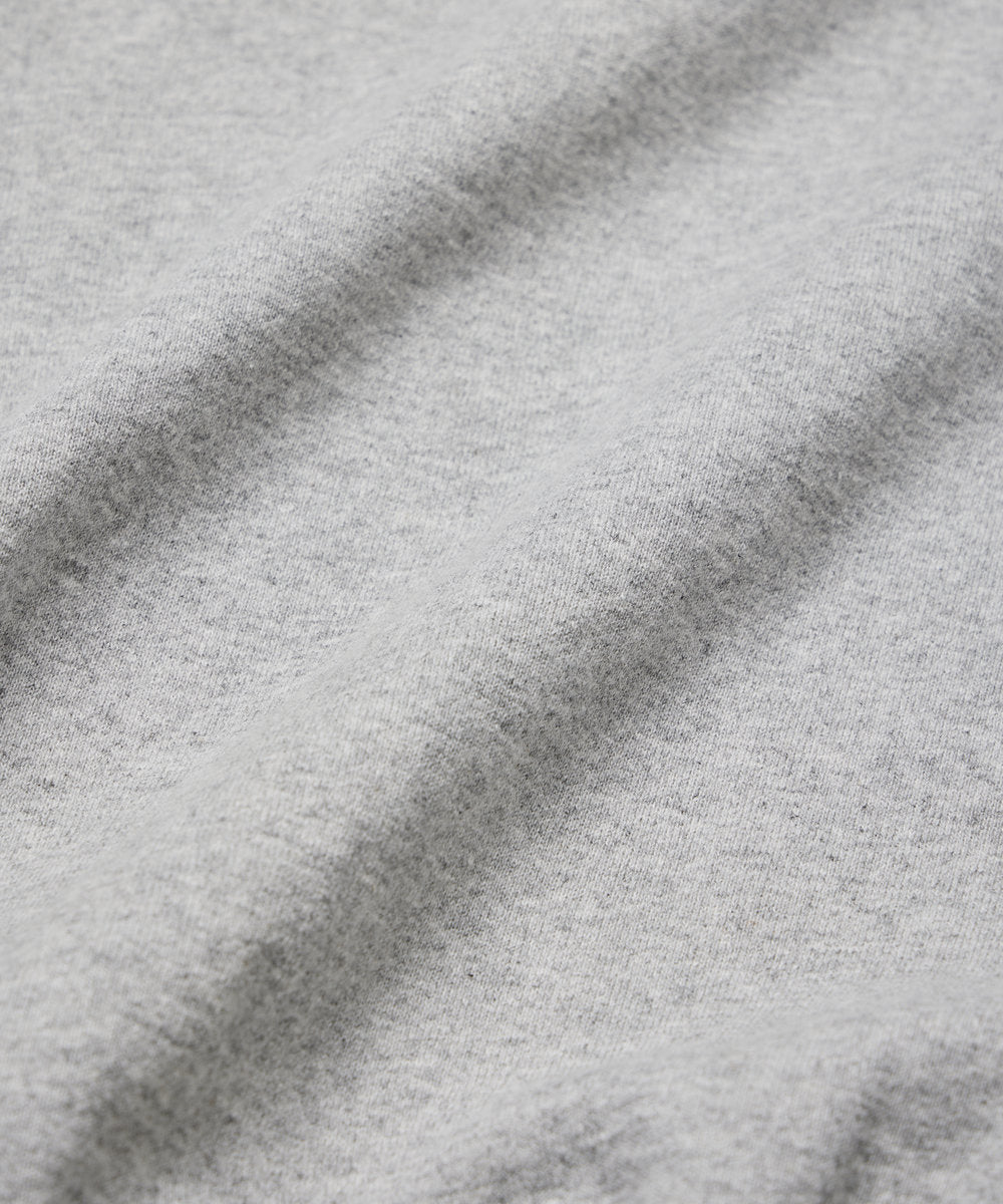 SWEAT CARDIGAN CREW NECK GRAY