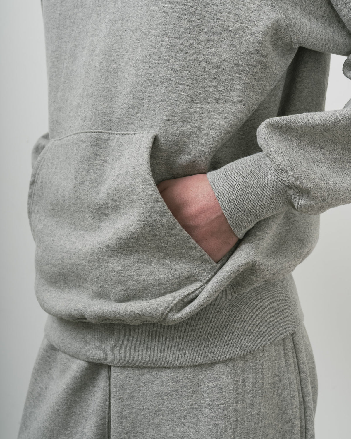 SWEAT PARKA RAGLAN SLEEVE GRAY