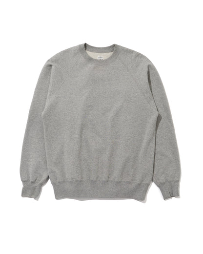 SWEAT SHIRTS RAGLAN SLEEVE CREW NECK GRAY