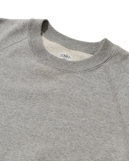 SWEAT SHIRTS RAGLAN SLEEVE CREW NECK GRAY