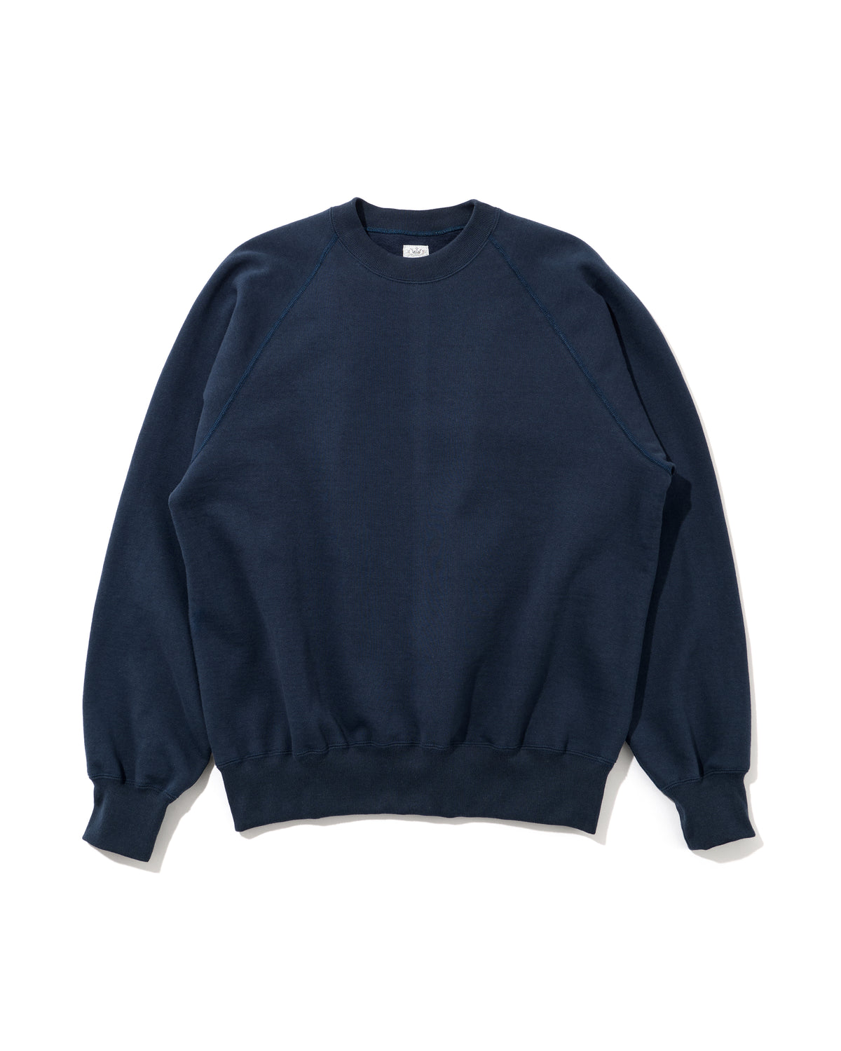 SWEAT SHIRTS RAGLAN SLEEVE CREW NECK NAVY