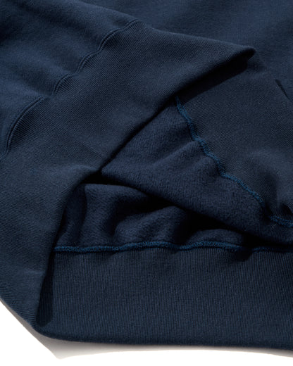SWEAT SHIRTS RAGLAN SLEEVE CREW NECK NAVY