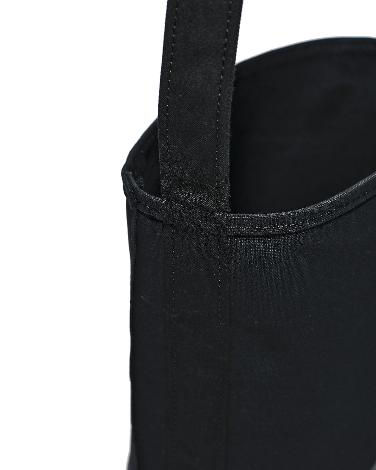 ANATOMICA by TEMBEA BAGUETTE TOTE COTTON CANVAS BLACK