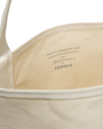 ANATOMICA×TEMBEA BAGUETTE TOTE COTTON CANVAS NATURAL