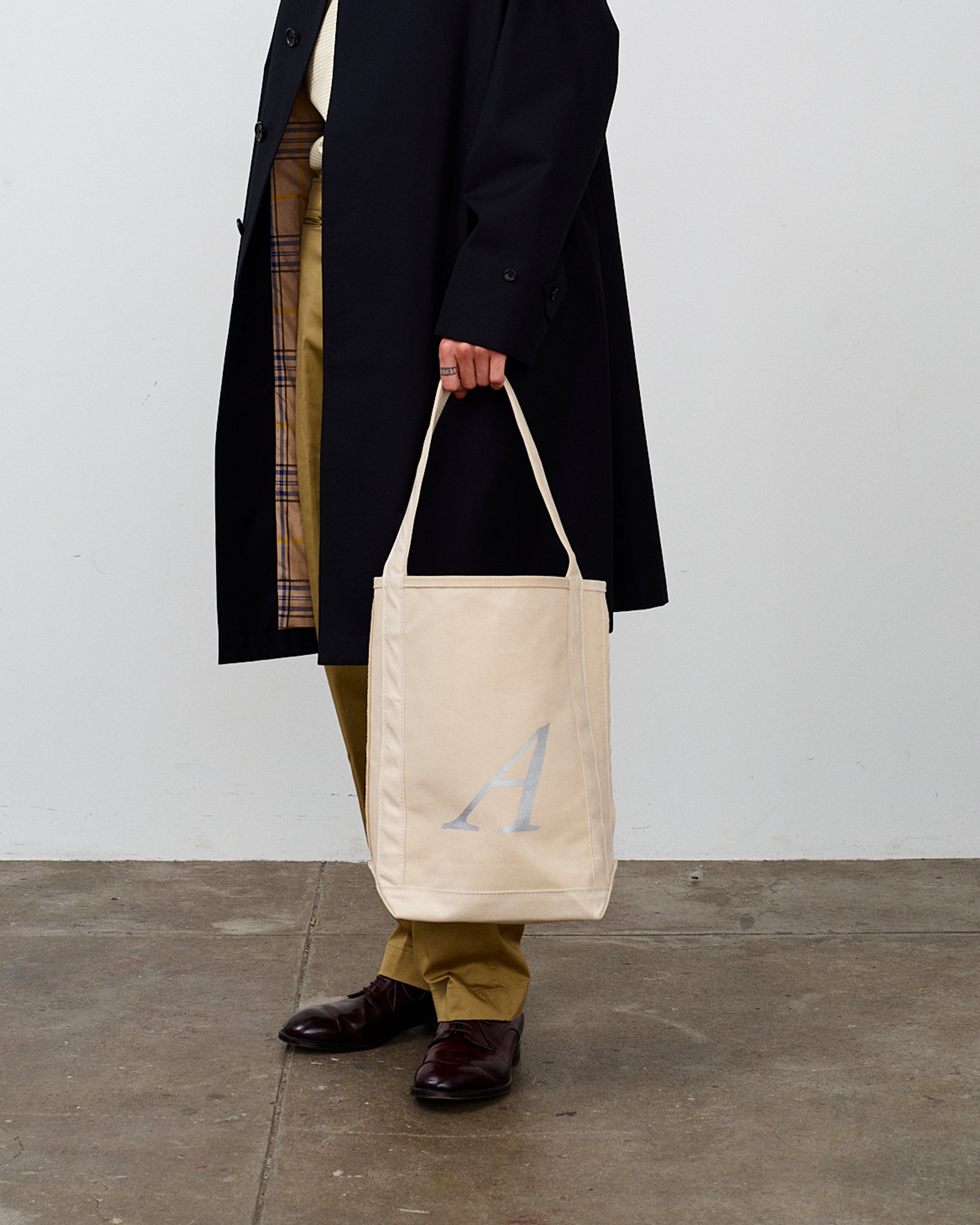 ANATOMICA by TEMBEA BAGUETTE TOTE COTTON CANVAS NATURAL