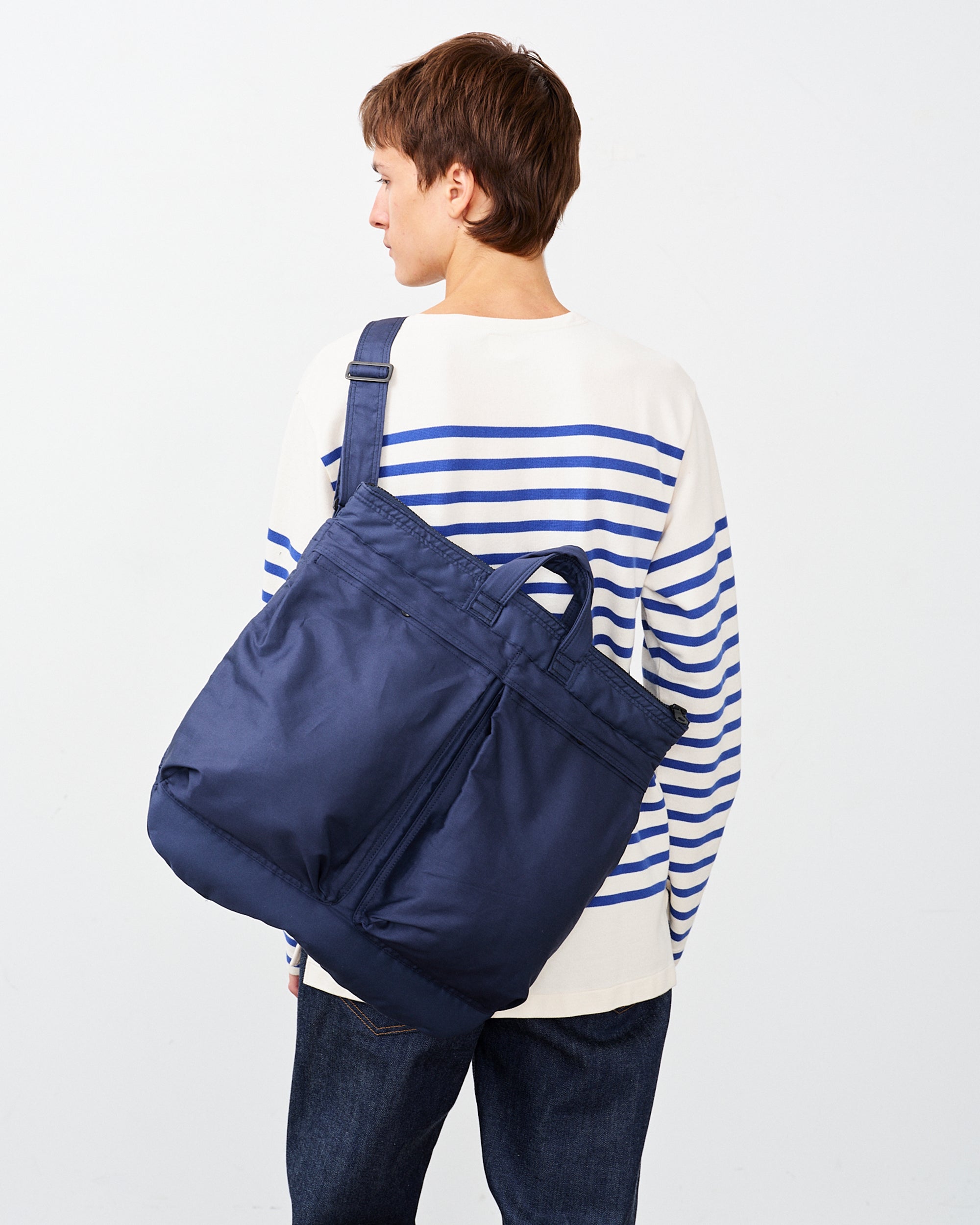 U.S.A.F. HELMET BAG NAVY MEDIUM – ANATOMICA NAGOYA