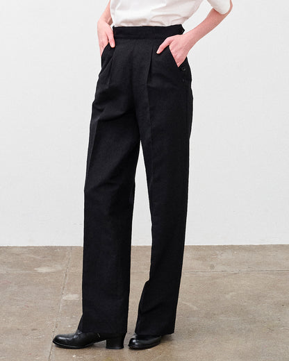 W.A.V.E.S PANTS WOOL LINEN CLOTH