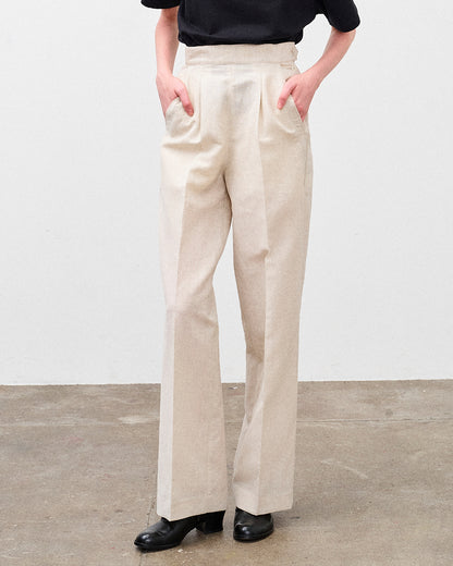 W.A.V.E.S PANTS WOOL LINEN CLOTH
