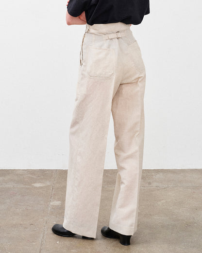 W.A.V.E.S PANTS WOOL LINEN CLOTH
