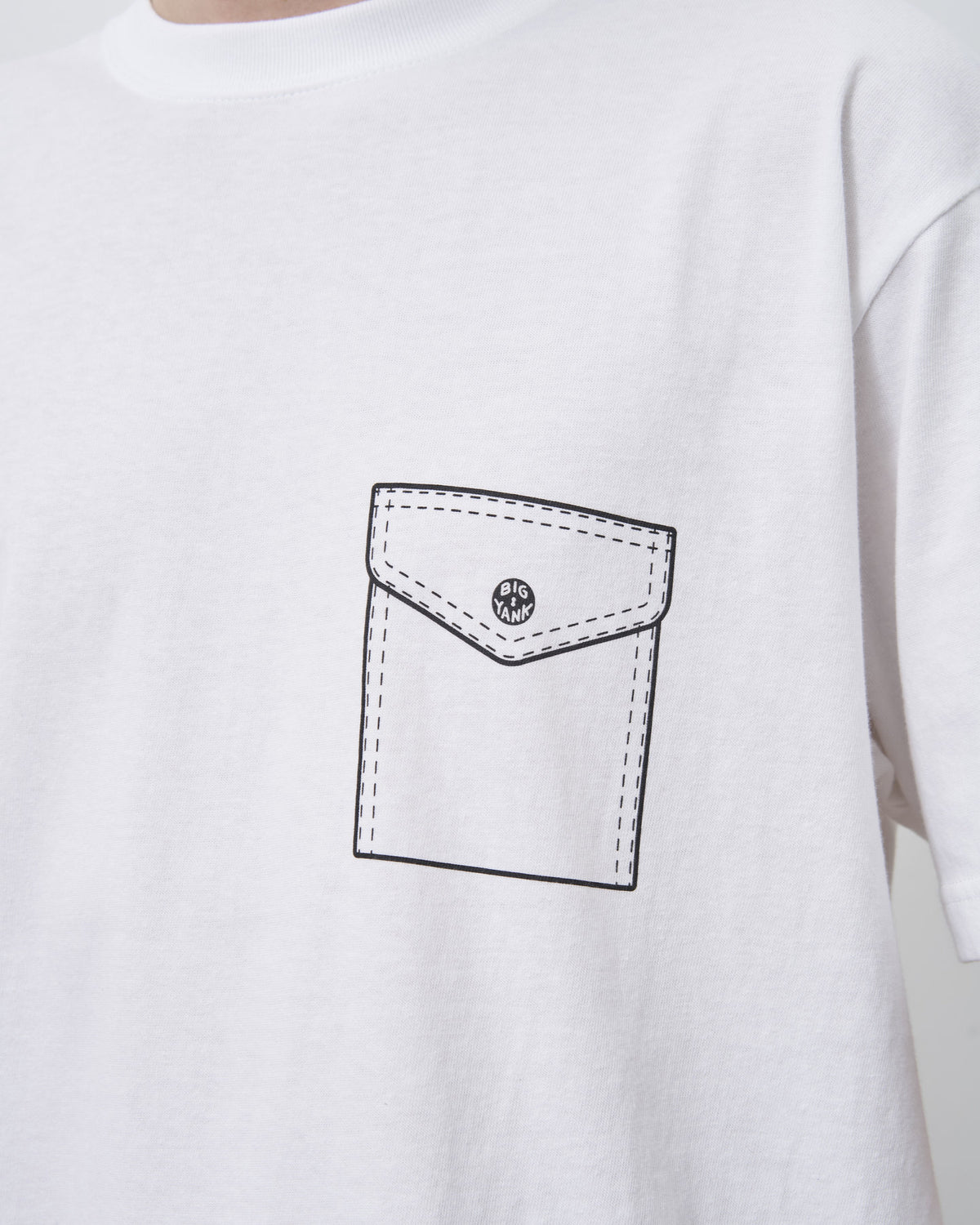 BIG YANK Y1935 FAKE POCKET TEE WHITE