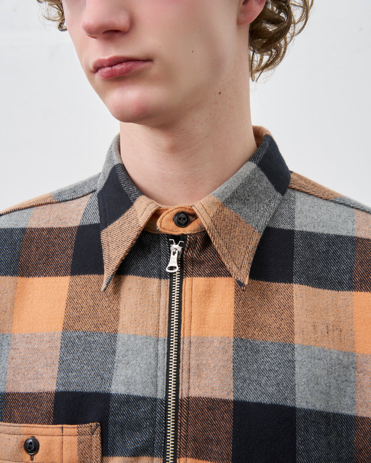 【Launch on September 12th】BIG YANK Y1936 HALF-ZIP SHIRTS FLANNEL BROCK CHECK