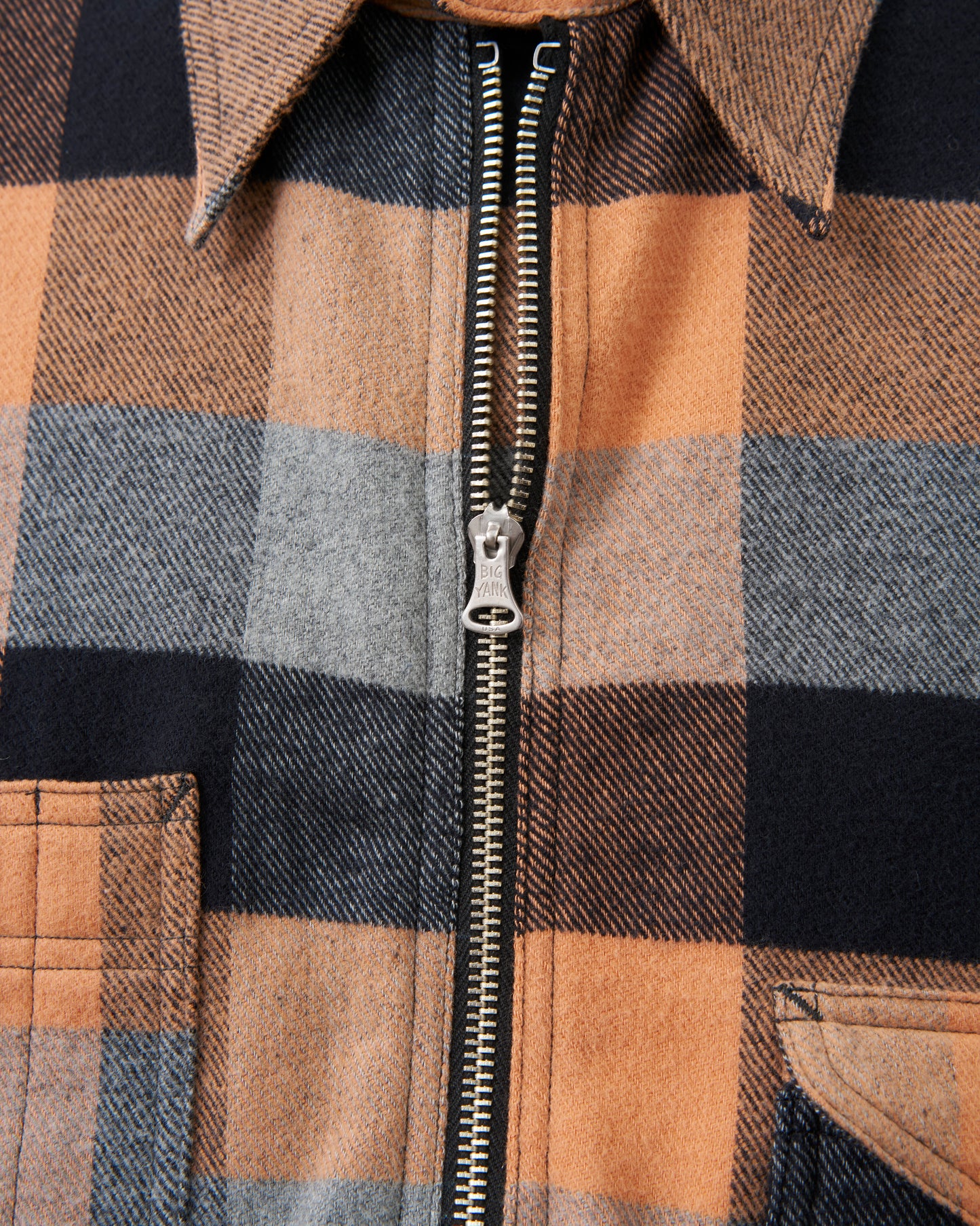 【Launch on September 12th】BIG YANK Y1936 HALF-ZIP SHIRTS FLANNEL BROCK CHECK