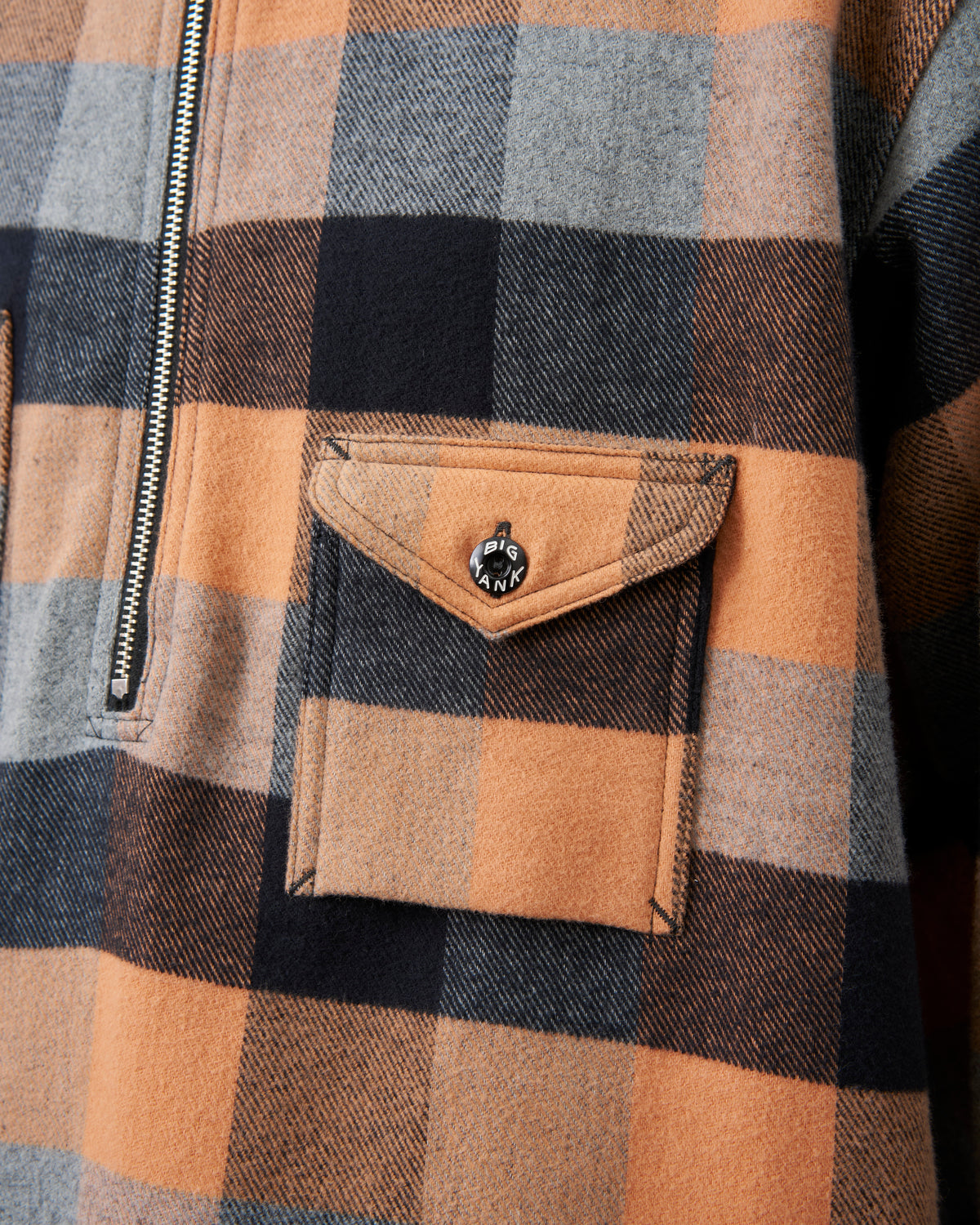 【Launch on September 12th】BIG YANK Y1936 HALF-ZIP SHIRTS FLANNEL BROCK CHECK