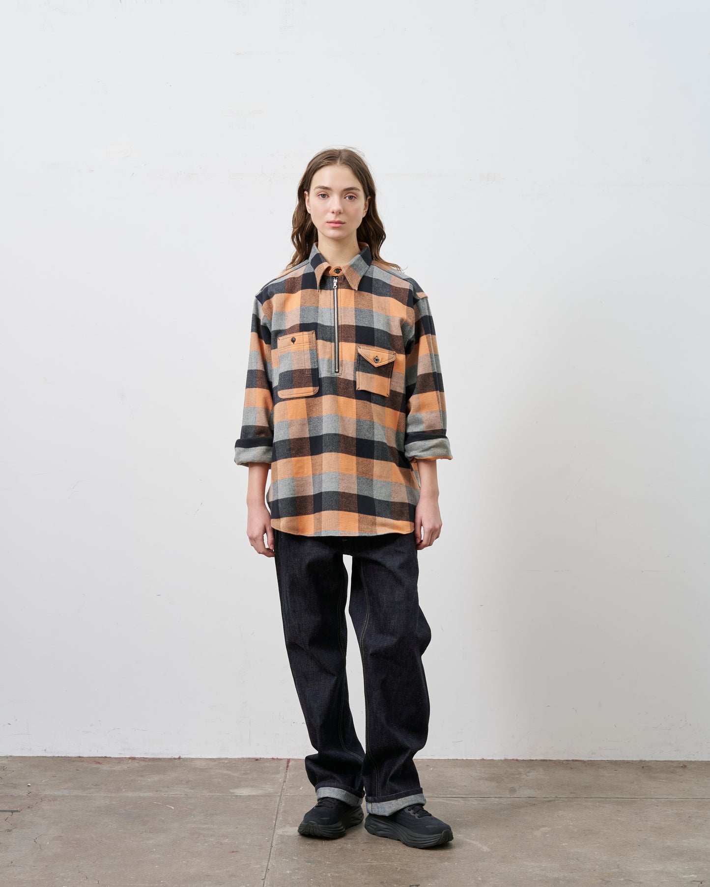 【Launch on September 12th】BIG YANK Y1936 HALF-ZIP SHIRTS FLANNEL BROCK CHECK