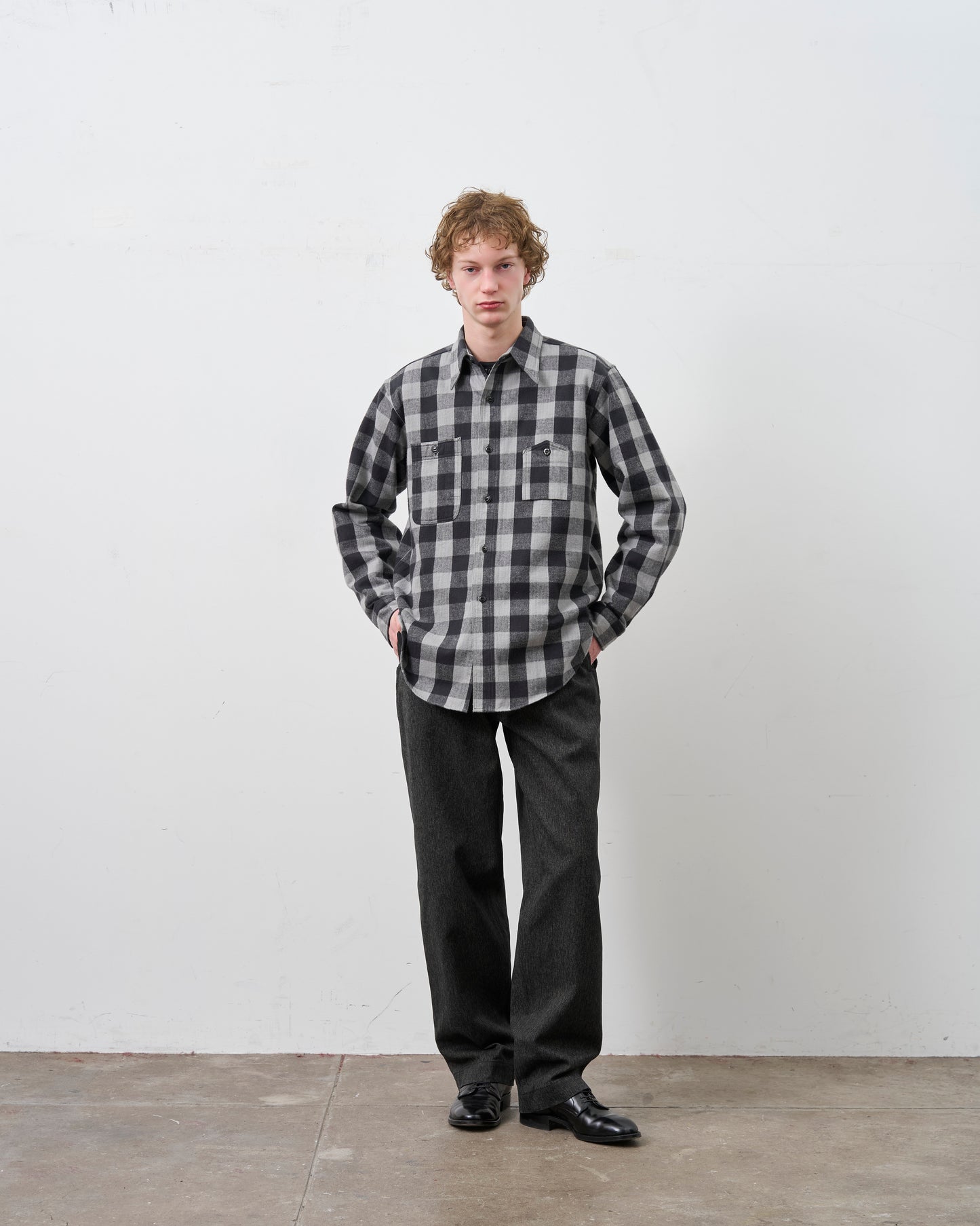 【Launch on September 12th】BIG YANK Y1945 SHIRTS FLANNEL BROCK CHECK GRAY