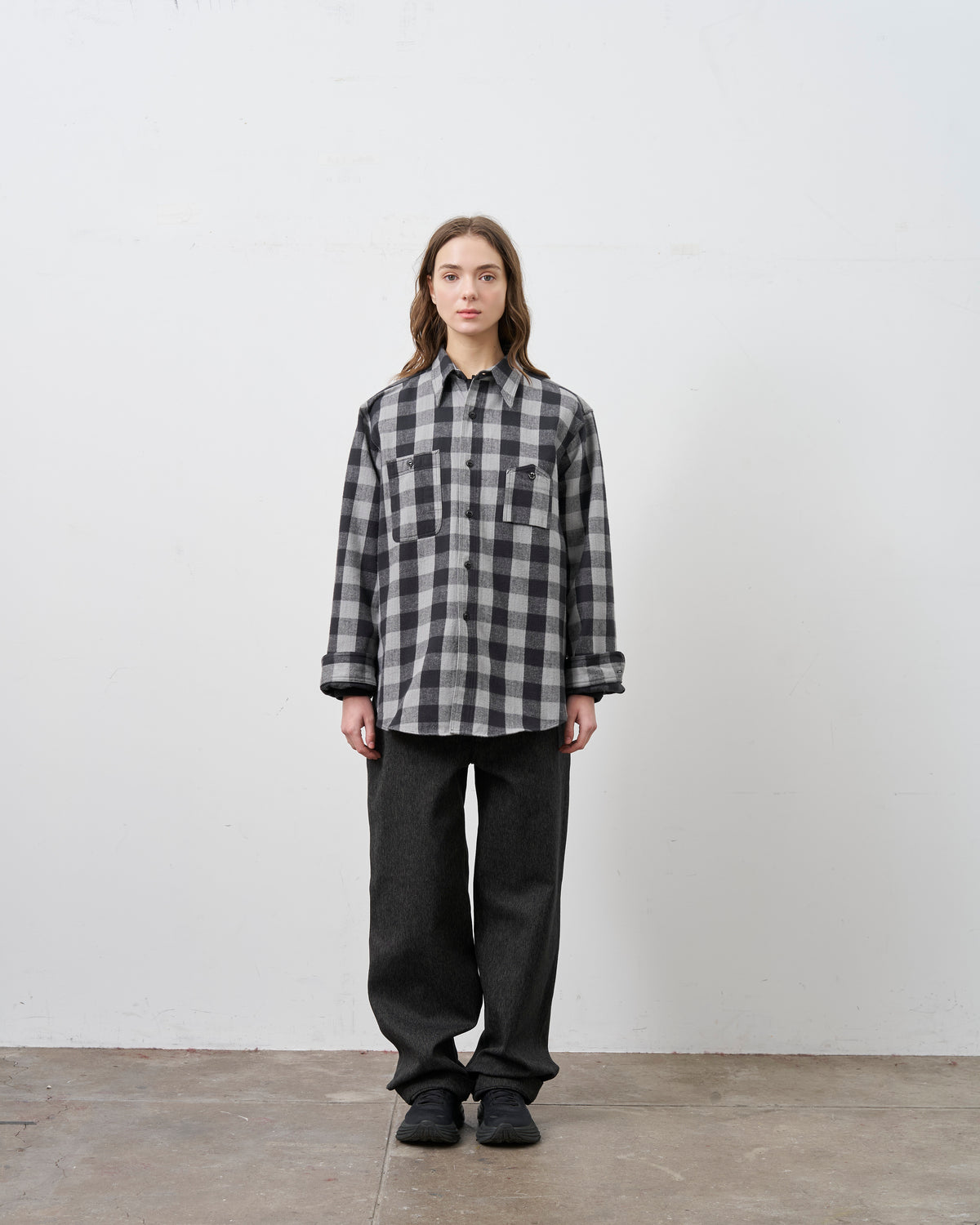 【Launch on September 12th】BIG YANK Y1945 SHIRTS FLANNEL BROCK CHECK GRAY
