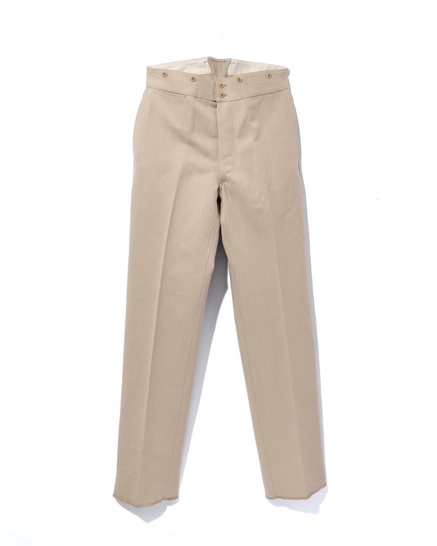 BJ LINEN COTTON HERRING-BONE NATURAL