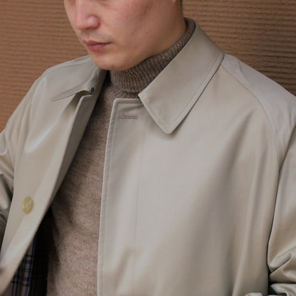 SINGLE RAGLAN COAT GABARDINE BEIGE