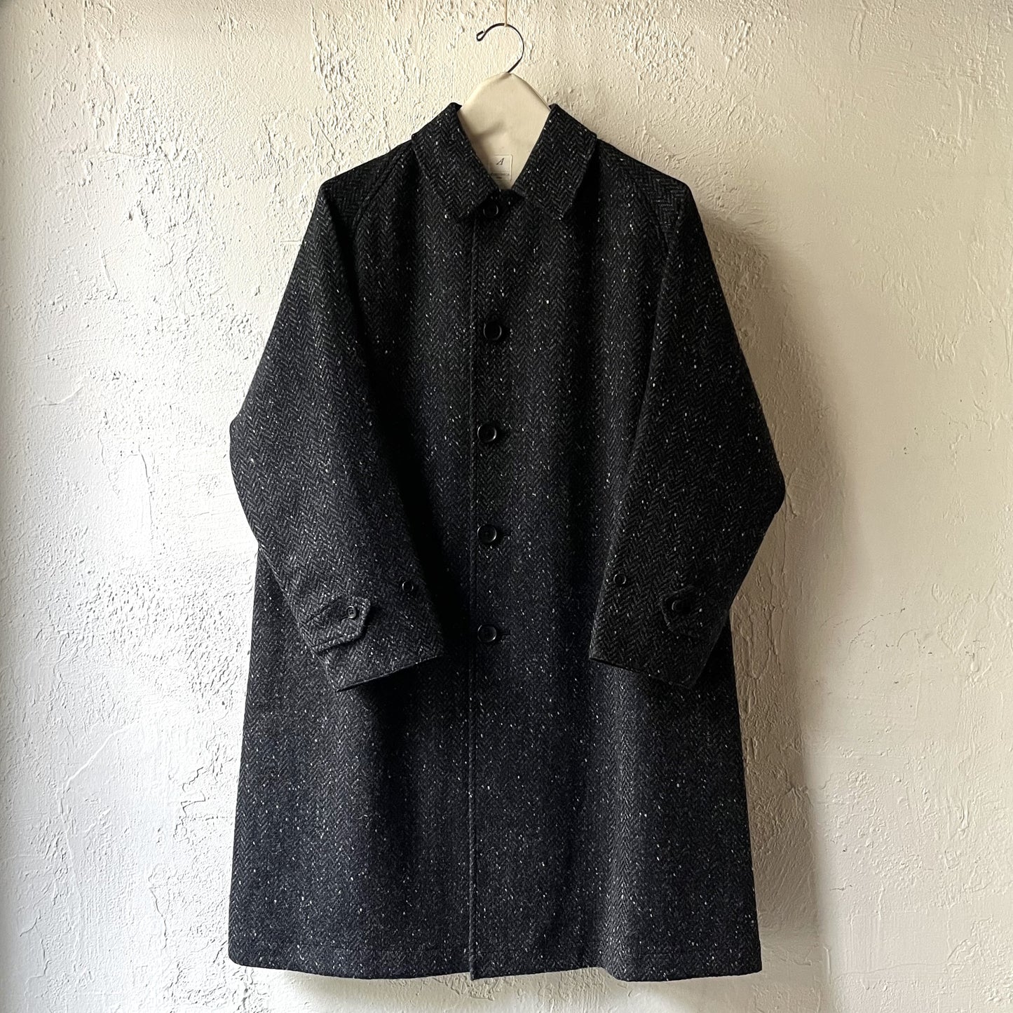 单一raglan coat II可逆黑色