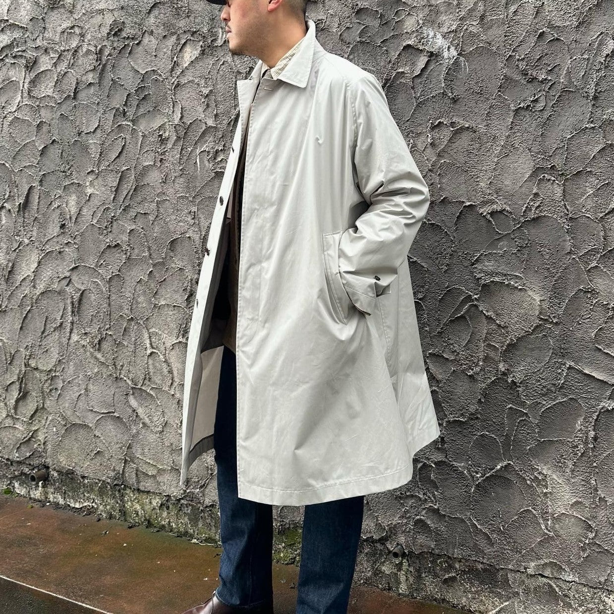 SINGLE RAGLAN COAT Ⅸ STONE – ANATOMICA NAGOYA SINGLE RAGLAN COAT Ⅸ STONE – ANATOMICA NAGOYA